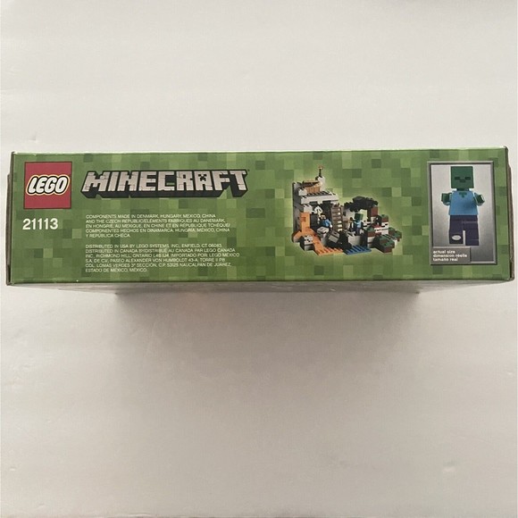 LEGO Minecraft The Cave 21113 Steve Zombie Spider Complete Set Retired New - Picture 3 of 8